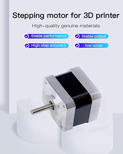Creality 3D Printer 42-34 Stepper Motor, 2 Phase 0.8A 1.8 Degree 0.4N.M 42-34 Stepper Motor for Ender 3X/Y/Z Axis and CR-10 Series Z Axis