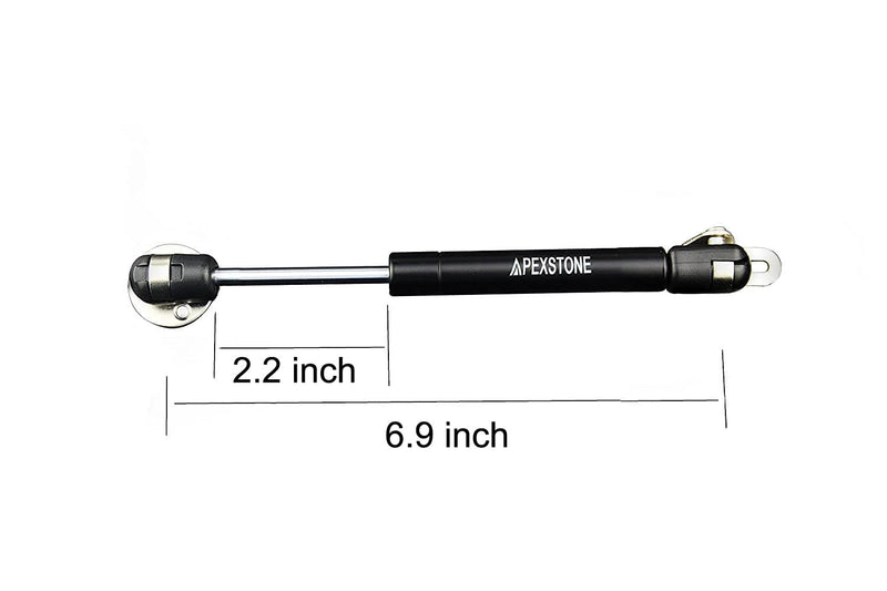 Apexstone 80N/18lb 7 Inch Gas Strut 80N Gas Strut 7 Inch Gas Strut Cabinet 80N Gas Spring Gas Shocks Lift Supports Lid Stay, Set of 2 6.9 inch