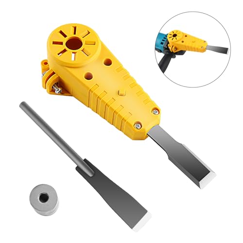 Angle Grinder Chisel Attachment, Premium Electric Wood Carving Engraving Adapter for Woodworking Decoration Stainless Steel Plastic M10 M14 1 Chisel Set