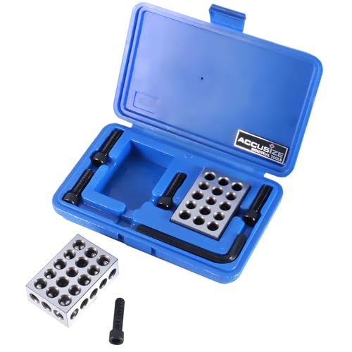 Accusize Ultra Precision 1-2-3 Blocks Set, 23 Holes, 2 Pc Pair