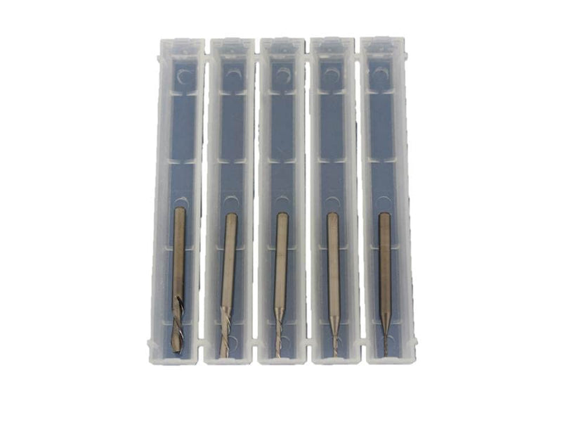 TEMO 5pc Carbide Downcut Inlay Router Bits Set 1/8, 3/32, 1/16, 3/64, and 1/32 Inch Diameter 1/8 Inch Shank, Ideal for Wood Carving, Slot Mortise, Engraving, Grinding Assorted Sizes (1/8", 3/32", 1/16", 3/64", 1/32")