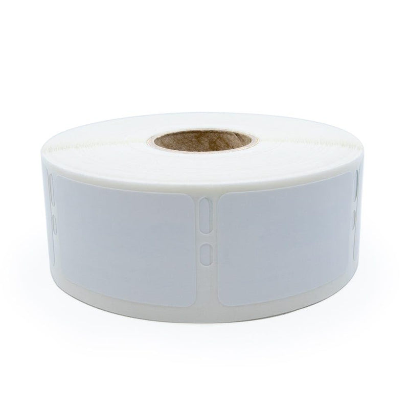 LabelValue LV-30347 Polypropylene Labels Compatible with Dymo LW450 Series Label Printers - 1 x 1-1/2 Inch - White - Permanent Adhesive - 750 Labels Per Roll