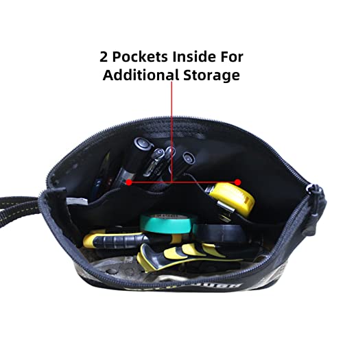 MELOTOUGH Multi Small Tool Pouch Small Tool Bag Zipper Bag Zipper Pouches, Durable Storage Organizer Tote bag 2 packs