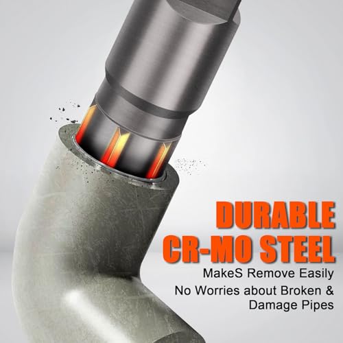 Pipe Extractor Set 6-Piece,Broken Pipe Extractor Tool Kit for 1/8" - 1" 6PCS