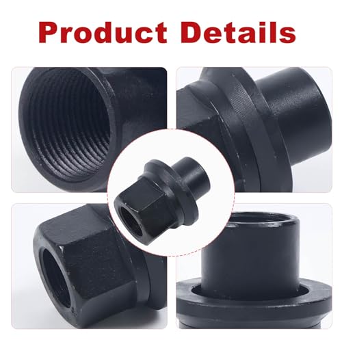 6 Pack Two-Piece 19mm Sleeve Wheel Lug Nuts Fit for Heavy Duty Semi Trucks 6