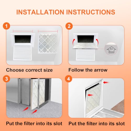 12x12x1 Air Filter Electrostatic 6-Pack MERV 8 MPR 600 FPR 5 12x12x1 6-Pack