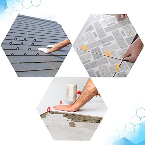 400PCS Plastic Shims, Horseshoe Shims, U Shaped Tile Spacers 1/16", 1/8", 3/16", 1/4" 400