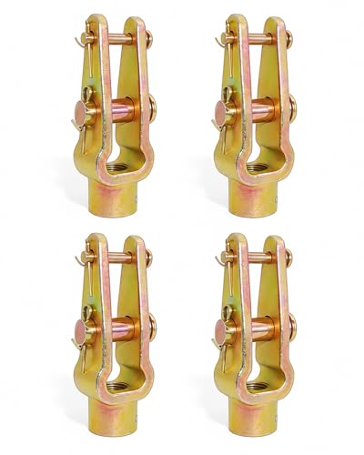 4 Pack R810019 Slack Adjuster Clevis Kit, 5/8-18 Thread, Double Pin