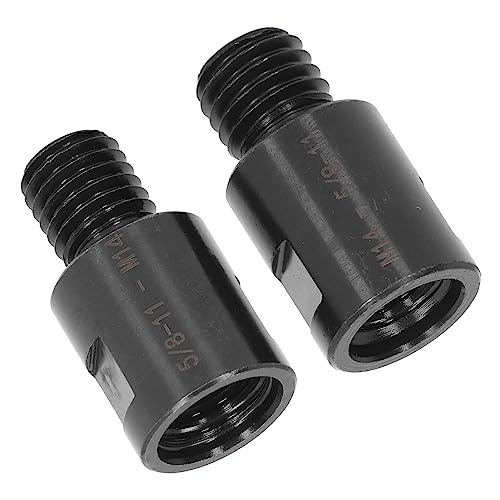 2pcs Angle Grinder Attachments M14 Female to 5/8" 11 Male, 5/8" 11 Female to M14 Male Angle Drill Adapter