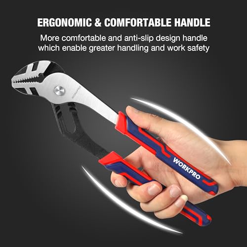 WORKPRO 3 Piece Groove Joint Plier Set 3pcs(12"+10"+8")