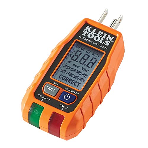 Klein Tools Digital Multimeter (MM325) and GFCI Outlet Tester (RT250) Tester + Kit