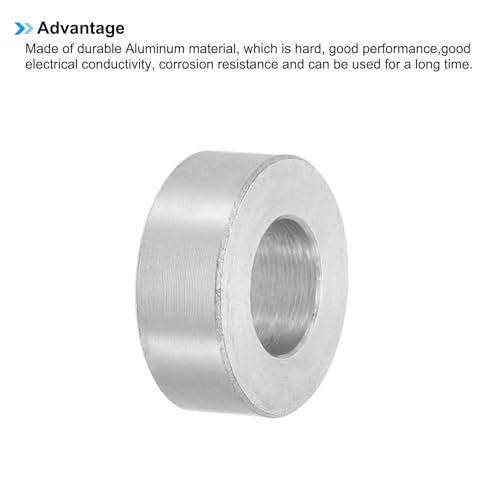 PATIKIL M8 Aluminum Spacers 12pcs Metal Spacers 5/16" ID 5/8" ID 1/4" L 5/16" ID x 5/8" ID x 1/4" L