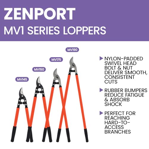 Zenport MV150 Professional Vine and Light Tree Lopper, 1.25-Inch Cut, 24-Inch
