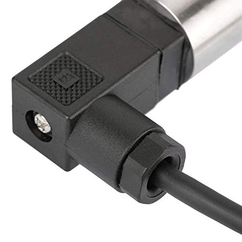 Stainless steel pressure transducer, 0-1 MPa pressure sensor silicon pressure transmitter sensor water flow sensor 4-20mA output G1/4" for water gas oil (0-1MPA) 0--1MPA