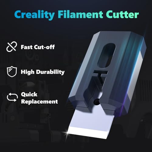 Creality K2/K2 Pro/K2 Plus Filament Cutter Module, Original K2 Series Accessories, Fast Cut Off Filament, High Durability and Quick Replacement Filament Cutter Parts for 3D Printers (10PCS)