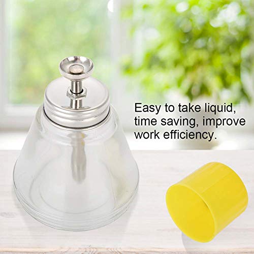 150ml Nail Art Pump Dispenser Empty Bottle Liquid Container Glass Alcohol Press Bottle