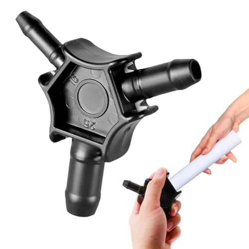 Multi Calibrator/Deburring for Multilayer Pipes 16-20-25 mm, Calibrator Deburring for PEX-AL-PEX and Aluminum Composite Pipe, Calibrator Mandrel Plastic Precise for Pipe Calibration and Deburring