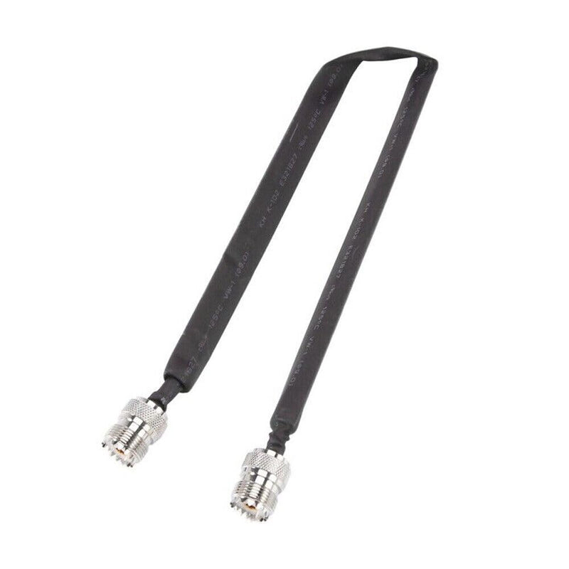 2 Pieces Door/Window Pass Through Flat Coaxial Cable SO239 UHF Female to UHF Female