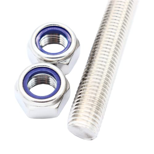 M12x250mm Threaded Rod 5pcs 304 Stainless Steel Metric Fully M12*250mm 5