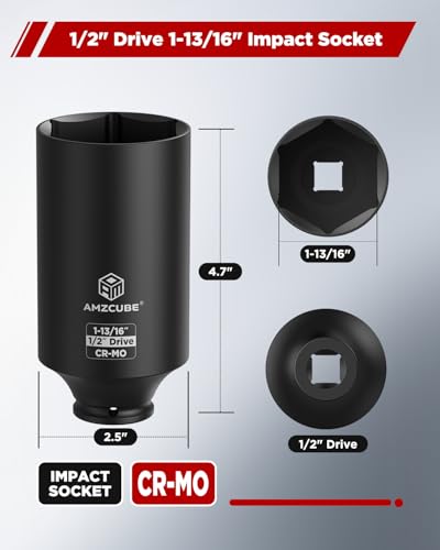 1/2" Drive 1-13/16" Deep Impact Socket