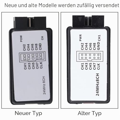 USB Logic Analyzer 24MHz Mini Digital Pocket Size 8 Channel Input Memory Device Set