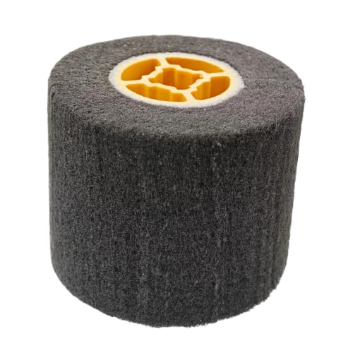 Non-Woven Abrasive Polishing Brush burnishing Wheel Mop Flap Wheel of Portable Motor Compatible with Burnishing Machine/Polisher/Sander 120x100mm (800#) 800#