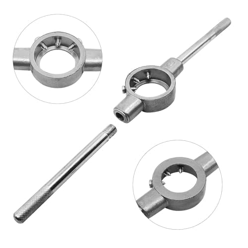 Die Handle Round Die Stock Handle Wrench with Knurled Handle, Non Slip, for Metric M30-M36 / 47mm-65mm Round Die