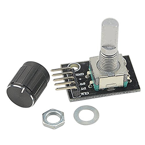 WMYCONGCONG 8pcs KY-040 360 Degree Rotary Encoder Module with Button Cap for Arduino Micro Controller Use