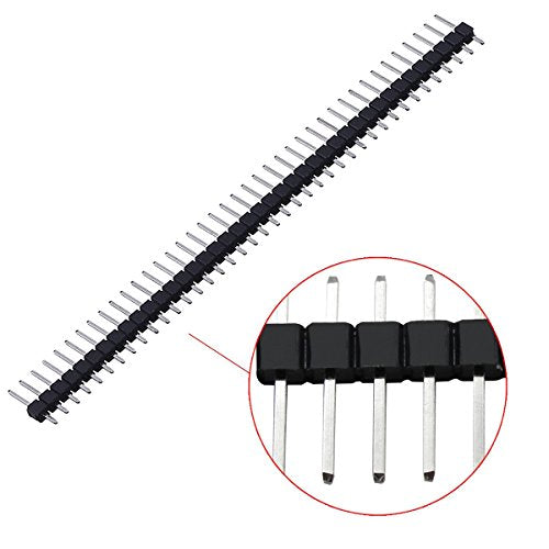 30 Pieces 2.54mm 40 Pin Header Male and Female Pin Header PCB Soldering Female Header Solder Pins Breadboard for Arduino Prototype Shield