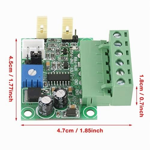 Analog Voltage to PWM Signal Converter 0-5V / 0-10V - 2KHZ-20KHZ Converter Module for PWM Motor Speed Control and Interface Circuit