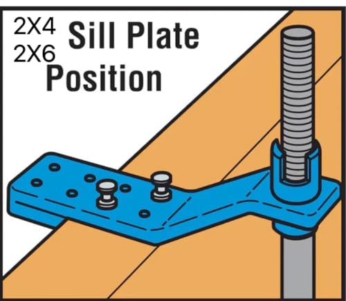 50packs 5/8'' Anchor Bolt Holder Handle SaverAccurate Clean Installation of Anchor Bolts in Concrete 50