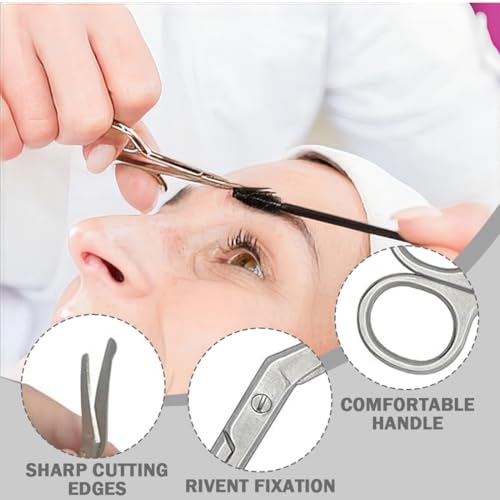 Ostomy Accessories Pouch Scissors with Blunt Round Tip for Colostomy Care, Stainless Steel, 110 mm, Pack of 1