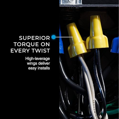 Ideal Electrical Wing-Nut® (30-651J) Wire Connector, Model 451® Yellow, 500/Jar