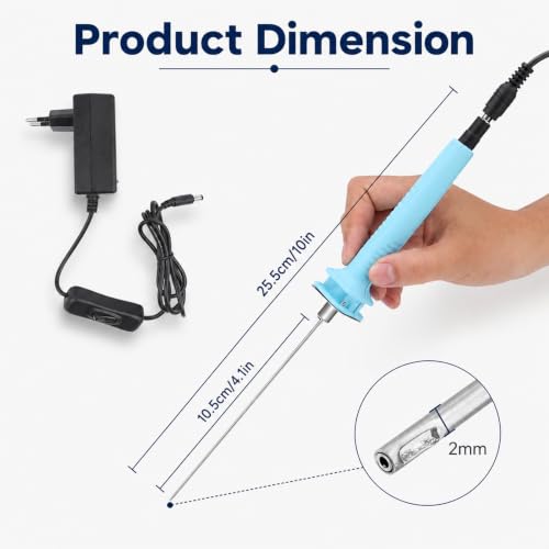 18W 10 cm Electric Styrofoam Cutter, Electric Styrofoam Cutting Tool AC110-240V Foam Cutter Hot Wire Cutter for Cutting Edges, Heat Cutting Engraving Pen EU Plug