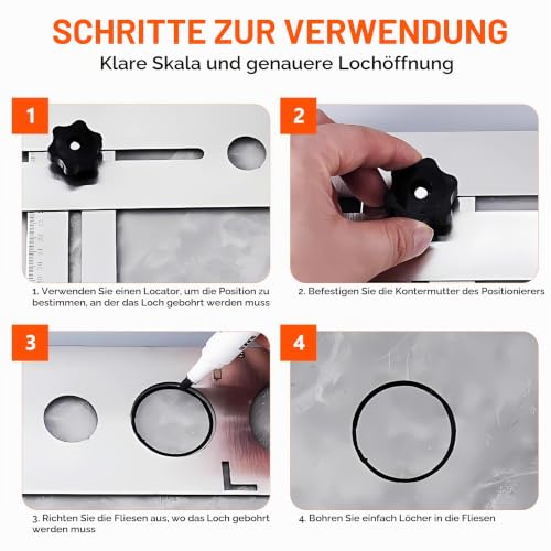 Tile Angle Measuring Ruler, 40 cm Tile Hole Finder Measuring Ruler Stainless Steel Adjustable Locator Ruler for Carpenters Tilers
