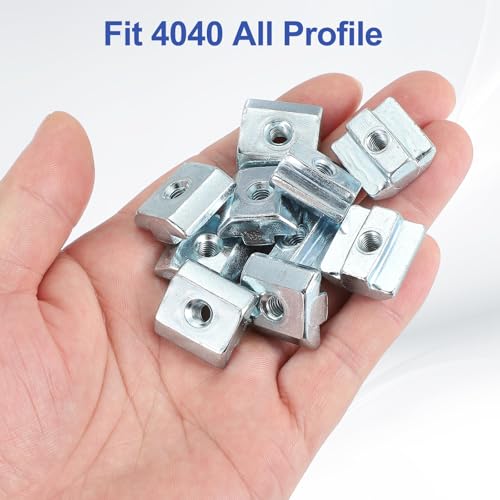 PATIKIL M5 Sliding T Nuts, 30 Pcs Hammer Head Fastener Nut Thread T Slide Drop in Nuts for European Standard 4040 Series 8 mm T-Slot Aluminum Extrusion Profile