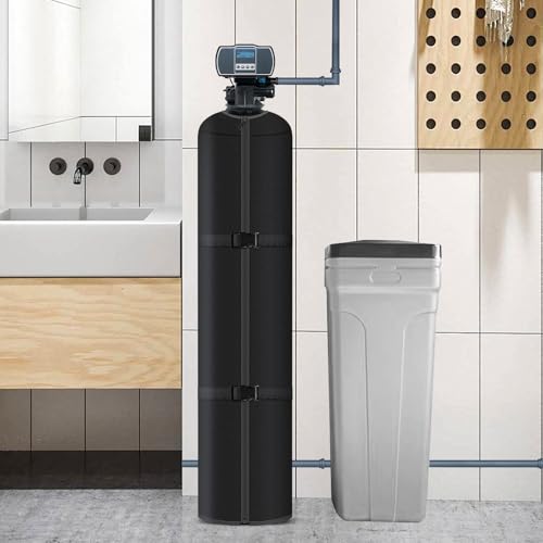 Neoprene Water Softener Tank Jacket Prevents Sweating, 12''D x 52''H, Black