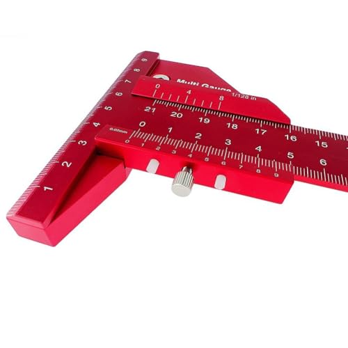 T Ruler Scribing Ruler Woodworking Pen Stainless Steel Speed Marker Scribing Tool Precise Angle Measuring Tool for Woodworking DIY Projects