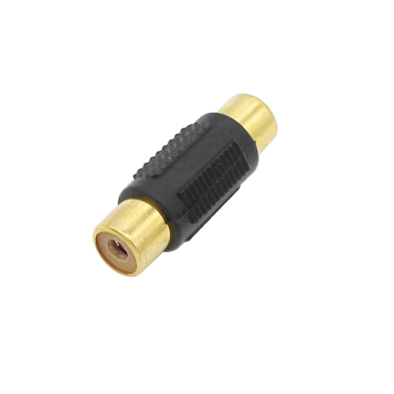 RCA Adapter, 6pcs RCA Female to Female Coupler and 6pcs RCA Male to Male Coupler Gold Plated for Phono, Speaker, Amplifier and RCA Cable Extension