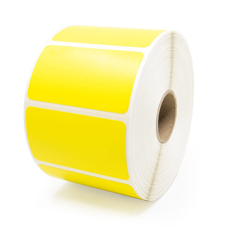 Yellow Zebra 2-1/4" x 1-1/4" LV-522-125Y Barcode Labels