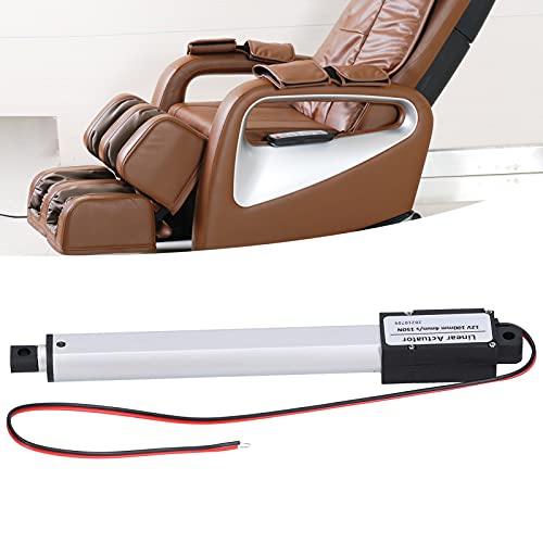 DC 12V Stroke Linear Actuator, 100mm High Speed Mini Linear Actuator Electric Motion Actuators for Electric Recliner Lift Massage Bed Sofa, Internal Limit Switch, Low Noise (Stroke 100mm-15mm/s-50N)