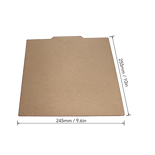 Cr-6 Se Flexible Pei Sheet, Double Side Textured Pei Sheet, 255x245MM Spring Steel Plate Matte Texture Soft Magnetic Rubber Base for CR 6 SE Printer