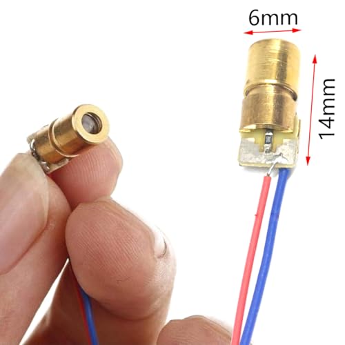 GERUI 10 Pcs 3V + 10 Pcs 5V Mini Laser Diode Laser Module Laser Dot Laser Dot Laser Diode Module Head Diode 650nm 6mm