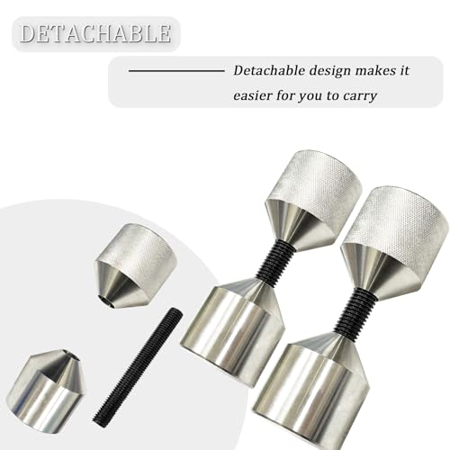 2 Pcs Two Hole Flange, Diameter 1-1/8 ", 304 Stainless Steel Flange Pin, Resistant to Rust,Diameter Alignment Pin