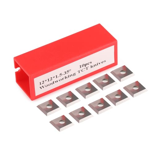 Face Milling Cutter 6 mm Shank 25.4 mm with 10 Interchangeable Carbide Blades 2 Flutes Face Cutter for Router Cutter CNC Machines One (3 Flutes, S = 8 mm, D = 39 mm) S=8 mm, D=39 mm 3 flutes