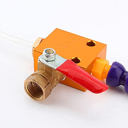 Mist Coolant Lubricant Spray System Metal Cutting Engraving Cooling Sprayer for 8mm Air Pipe CNC Lathe Mill Drill, Default