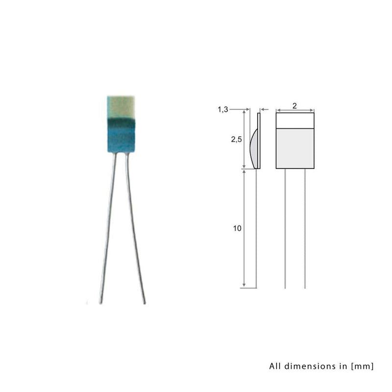 iOVEO 401PT01000 - PT1000 temperature sensor, 5 pieces/platinum chip, DIN EN 60751, up to 550°C single