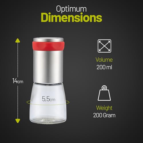 Chilli Grinder for Dried Chillies with Efficient Steel Cutting Blades Red