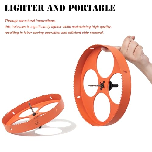 10 inch Hole Saw for Wood, Metal, Plastic & Drywall, with Arbor 10 in