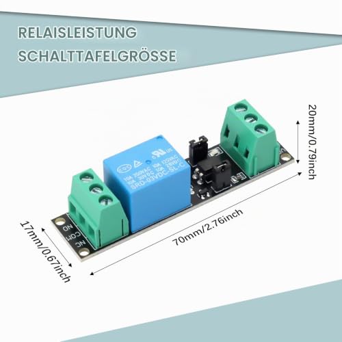 3V Relay Power Switch Board AYWHP 6 Pieces 1 Channel Relay Power Switch Module Optocoupler Optoisolation High Level Trigger for IOT ESP8266 Microcontroller Development Board